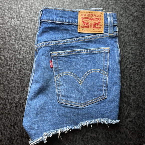 Levi Strauss & Co. (501) Button Fly Cut Off Shorts - Picture 6 of 7